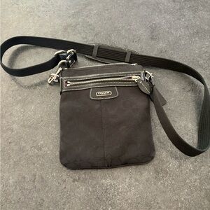 Coach Black cross body purse